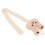 (Khaki Rabbit) Haarschleifenhalter 73cm Baumwolle, Beige, Hase 3