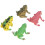 4Pcs Bright Color Squeeze Toad Toy Set 2
