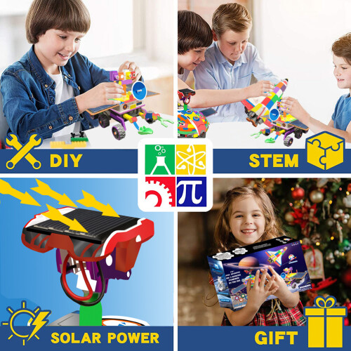 3-in-1 Solar Roboter Bausatz DIY Lernspielzeug 2