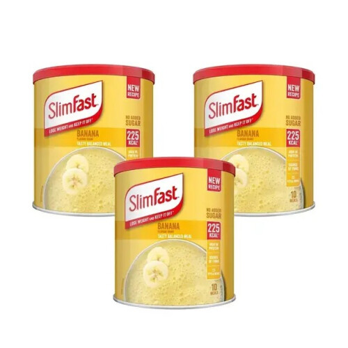 SlimFast Slimfast Powder Tin Banana 365g x3 Pack