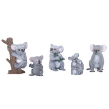 5x Niedliche Koala-Familienfiguren Spielzeug Geburtstagsgeschenk
