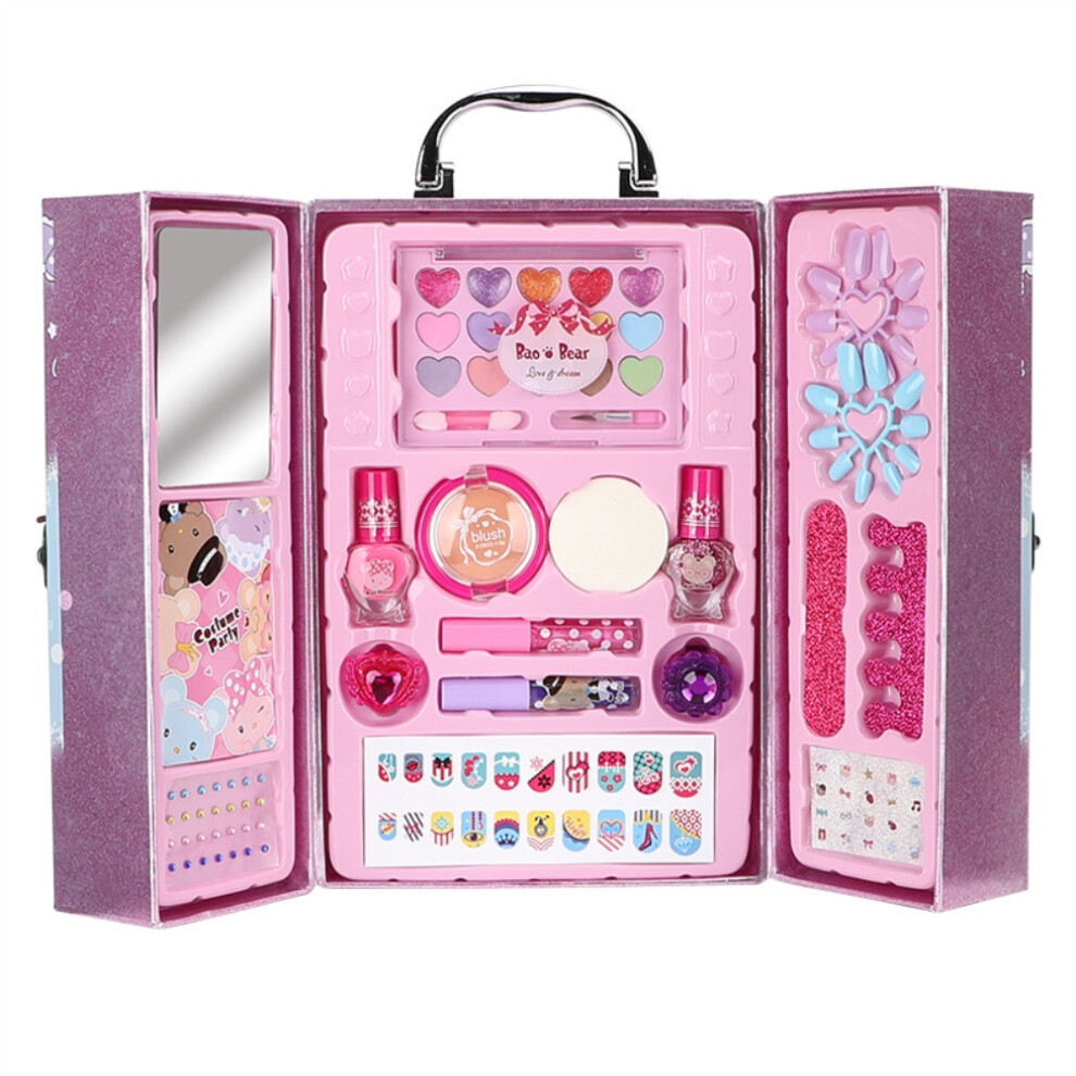 Kids Portable Makeup Kit Washable Beauty Toy Gift