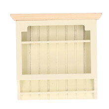 (Creamy) Puppenhaus-Schrank Miniaturmodell aus Holz Vitrine