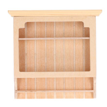 (Burlywood) Puppenhaus-Schrank Miniaturmodell aus Holz Vitrine