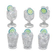 6 Miniatur-Weinflaschen 1:12 Dollhouse mit Obst