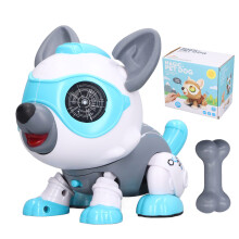 Ferngesteuertes Roboterhunde-Spielzeug, sprachgesteuert, blau