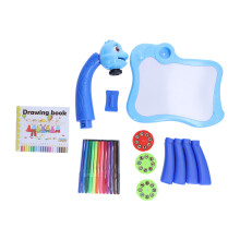 Small Blue Projector Drawing Desk for Kids 3+