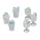 6pcs 1:12 Miniature Wine Bottle & Cup Set 5