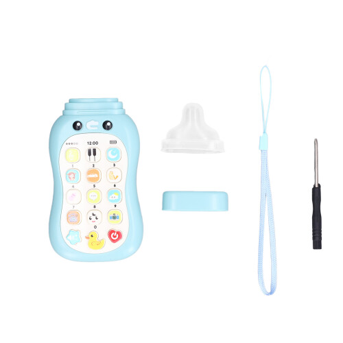 Lern-Handy für Babys mit Schnuller blau