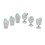 6pcs 1:12 Miniature Wine Bottle & Cup Set 3