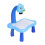 Small Blue Projector Drawing Desk for Kids 3+ 4