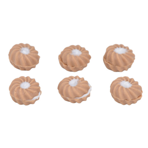 1:12 Mini Cream Biscuits Dollhouse Gift 1