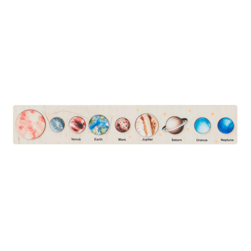 Holz-Solar-System-Puzzle Lernspielzeug für Kinder