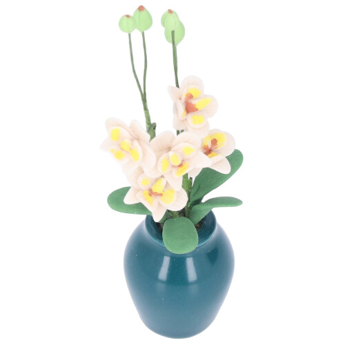1/12 Scale Dollhouse White Phalaenopsis 1