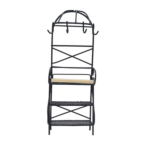 (Black) 1:12 Miniatur-Brotregal-Display weiß 1