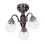 1:12 Mini-Dollhouse Kronleuchter Retro Silber Glas 4
