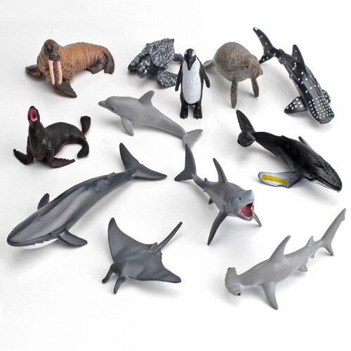 12Pcs Ocean Animal Model Set Educational Toy 2