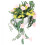 Mini margriet bloemenmand, draagbaar 5