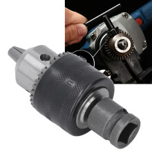 Versatile 3 Jaw Drill Chuck 1/16-1/2in with Key for Impact Tools