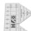 Acrylic 90 Sewing Ruler, 10in Triangular Cutting Guide for Garment Design 11