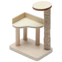 Kletterbaum 1:12 aus Holz für Katzen