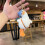 Cartoon Tilted Head Duck Keychain with Hat 4
