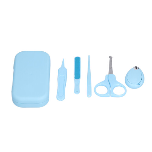 (Blue) Baby Nail Trimmer Scissors Set with Box Blue 2