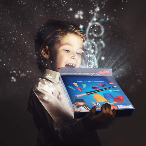 Zauberer Tricks Set Kinder Weihnachten Zauberstab Geschenk 1