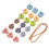 (Soft Beaded Hand Grab Toy) Pallina Afferrabile con Perle per Massaggio 5