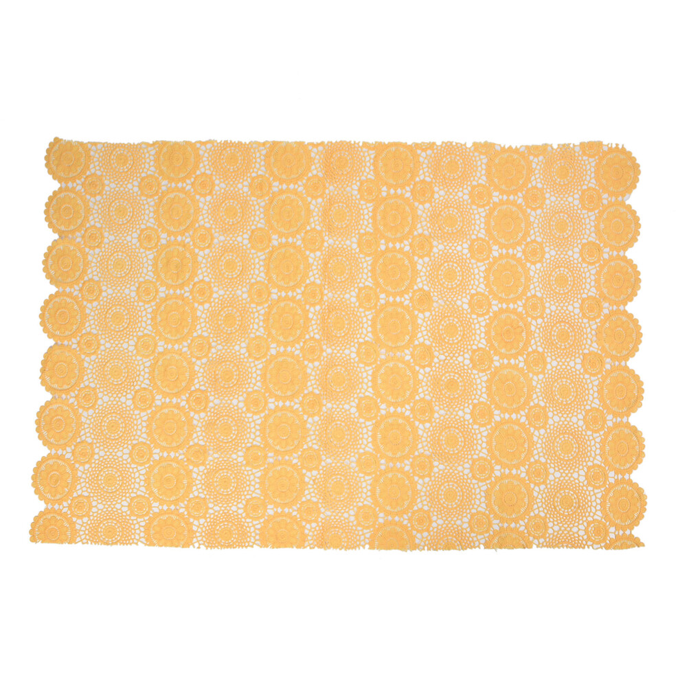 (Yellow) Newborn Shoot Wrap Lace Blanket With Headband For Baby Photography Yellow