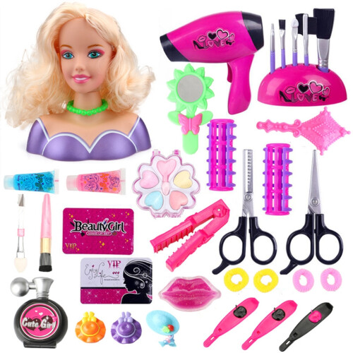 Makeup rollenspel set kapsalon pop met föhn