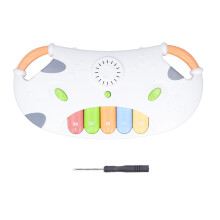 (Single Piano 10677) Pianino Elettrico Bambini 5 Tasti Educativo