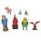 (Bird Model Set) 7pcs Cute Lifelike Budgerigar Macaw Bird Figurines 1