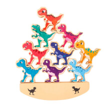 Holzbausteine Dinosaurier zum Stapeln, pädagogisches Spiel