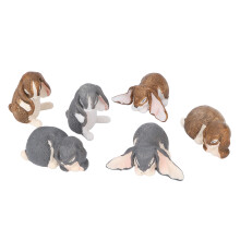 (6 Rabbit Model Ornaments) 6x Kaninchen-Modell, niedlich, realistisch, ungiftig, Deko