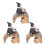 3D-Wildtier-Modellset aus Kunststoff 4
