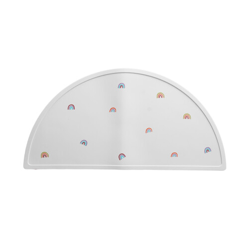 (Rainbows) Lilac Anti-Slip Reusable Silicone Placemat