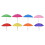 8 Pcs Miniature Umbrella Doll Accessories 1