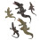 (5pcs) Simuliertes Krokodil-Modellset 5pcs lebensechte Wildtier-Spielzeuge 3