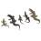 (5pcs) Simuliertes Krokodil-Modellset 5pcs lebensechte Wildtier-Spielzeuge 5