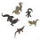 (5pcs) Simuliertes Krokodil-Modellset 5pcs lebensechte Wildtier-Spielzeuge 4