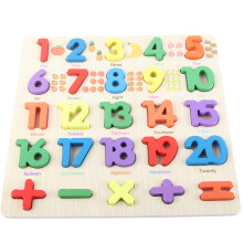 (New Digital Board) Holz-Alphabet-Puzzle Bunt Cartoon Vorschule Spielzeug