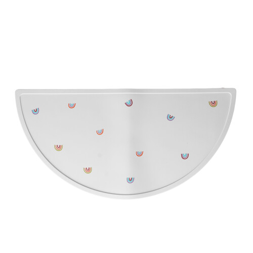 (Rainbows) Lilac Anti-Slip Reusable Silicone Placemat 2