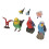 (Bird Model Set) 7pcs Cute Lifelike Budgerigar Macaw Bird Figurines 4