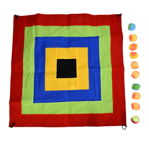 (Square Shape) Selbstklebendes Dartbrett Set, Stoff, quadratisch, für Kinder