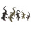 (5pcs) Simuliertes Krokodil-Modellset 5pcs lebensechte Wildtier-Spielzeuge 2