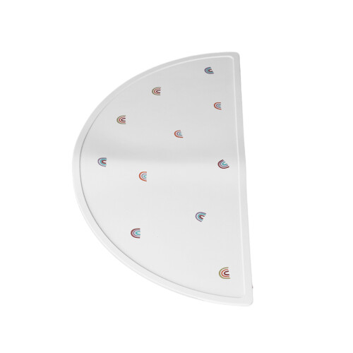 (Rainbows) Lilac Anti-Slip Reusable Silicone Placemat 1