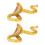 2pcs Realistic Yellow Plastic Snake Toy 4