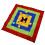 (Square Shape) Selbstklebendes Dartbrett Set, Stoff, quadratisch, für Kinder 2