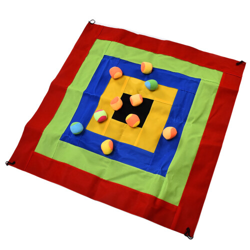 (Square Shape) Selbstklebendes Dartbrett Set, Stoff, quadratisch, für Kinder 1